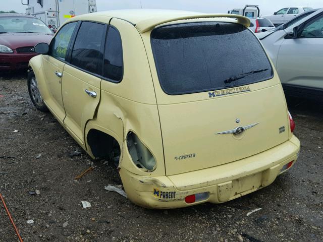 3A4FY58B97T553873 - 2007 CHRYSLER PT CRUISER YELLOW photo 3