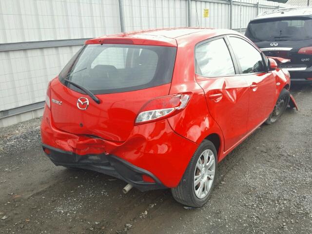 JM1DE1KY0E0183208 - 2014 MAZDA MAZDA2 SPO 红色 照片 4
