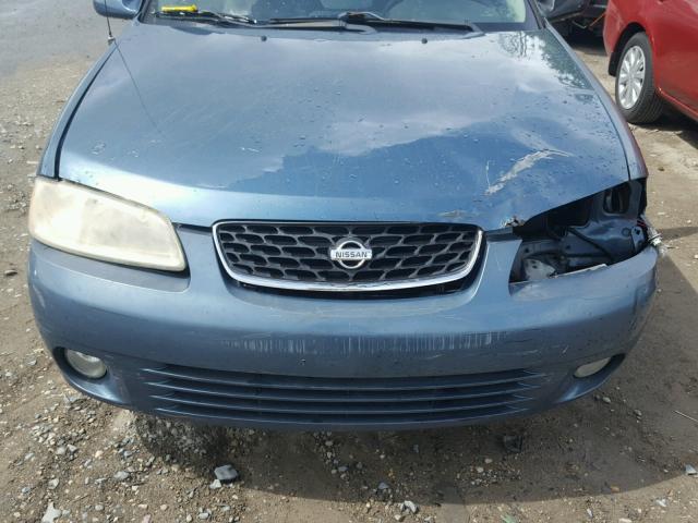 3N1BB51D31L107634 - 2001 NISSAN SENTRA SE BLUE photo 7