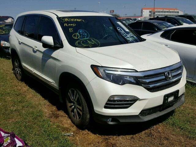 5FNYF5H50HB000009 - 2017 HONDA PILOT WHITE photo 1