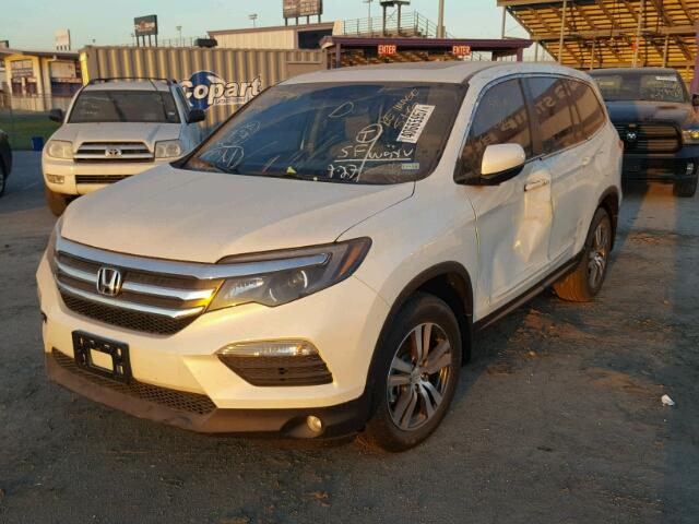 5FNYF5H50HB000009 - 2017 HONDA PILOT WHITE photo 2