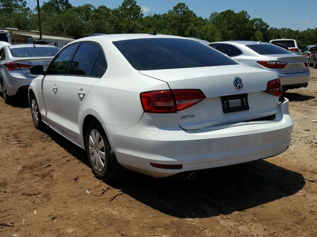 3VW2K7AJ5FM266734 - 2015 VOLKSWAGEN JETTA BASE 白色 照片 3