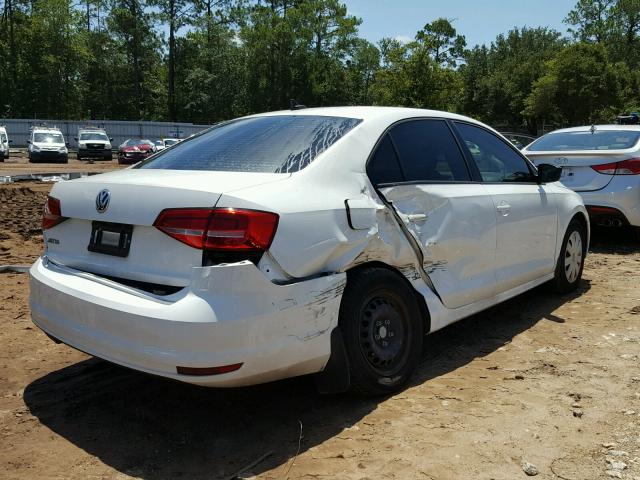 3VW2K7AJ5FM266734 - 2015 VOLKSWAGEN JETTA BASE 白色 照片 4