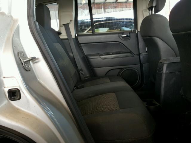 1J4NT4FB5AD553700 - 2010 JEEP COMPASS SP SILVER photo 6