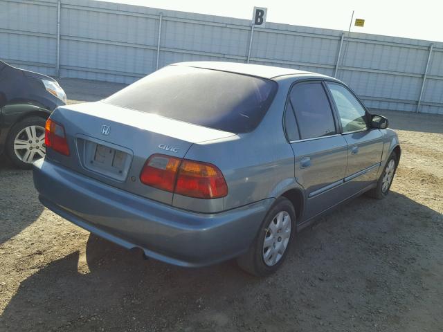 2HGEJ6617YH604630 - 2000 HONDA CIVIC BASE BLUE photo 4