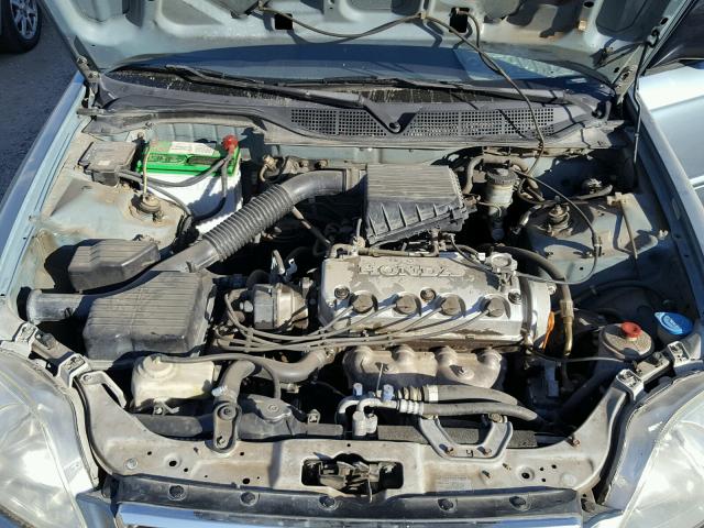 2HGEJ6617YH604630 - 2000 HONDA CIVIC BASE BLUE photo 7