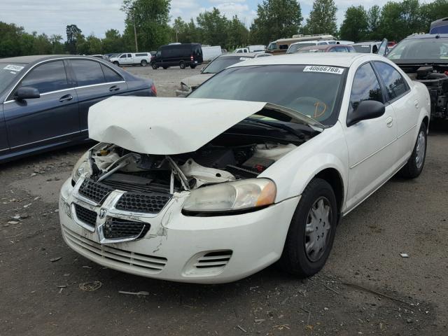 1B3EL46X76N122666 - 2006 DODGE STRATUS SX WHITE photo 2