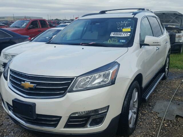 1GNKRJKD4FJ182218 - 2015 CHEVROLET TRAVERSE L WHITE photo 2