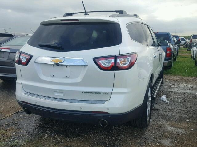 1GNKRJKD4FJ182218 - 2015 CHEVROLET TRAVERSE L WHITE photo 4