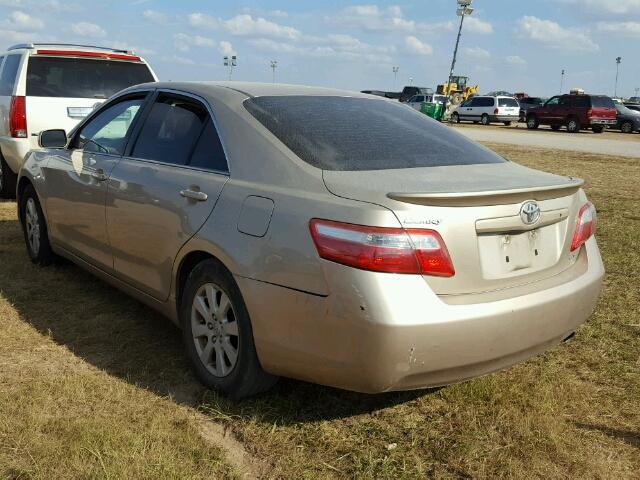 4T1BE46K37U186352 - 2007 TOYOTA CAMRY NEW GOLD photo 3