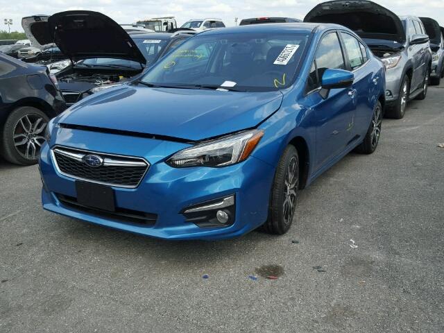 4S3GKAU6XH3629062 - 2017 SUBARU IMPREZA LI BLUE photo 2