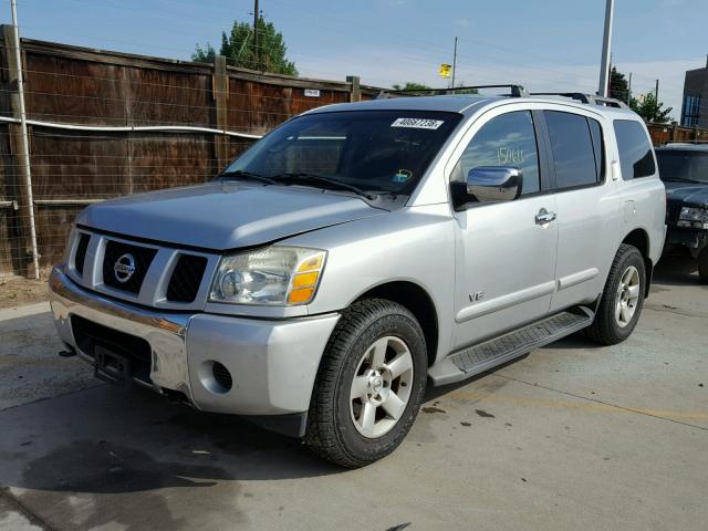 5N1AA08BX6N729640 - 2006 NISSAN ARMADA SE SILVER photo 2