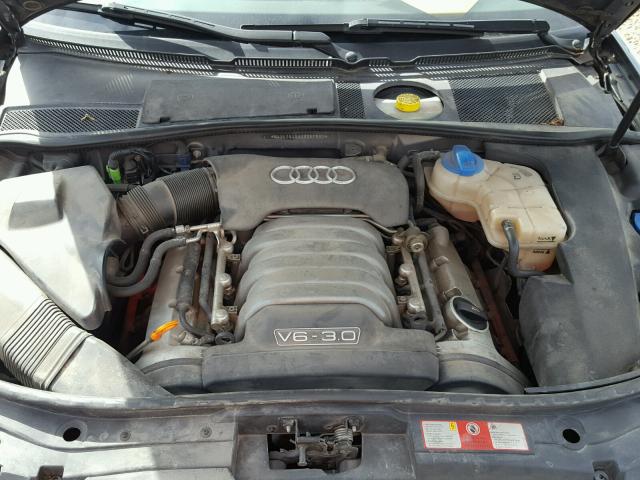 WAULT64BX4N067987 - 2004 AUDI A6 3.0 QUA GRAY photo 7