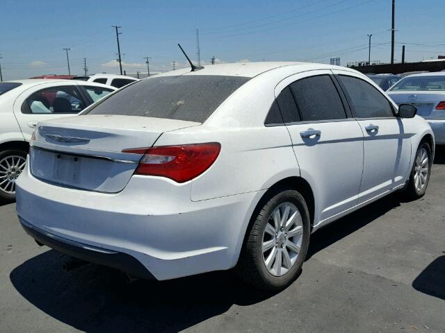 1C3CCBCGXDN527968 - 2013 CHRYSLER 200 LIMITE WHITE photo 4