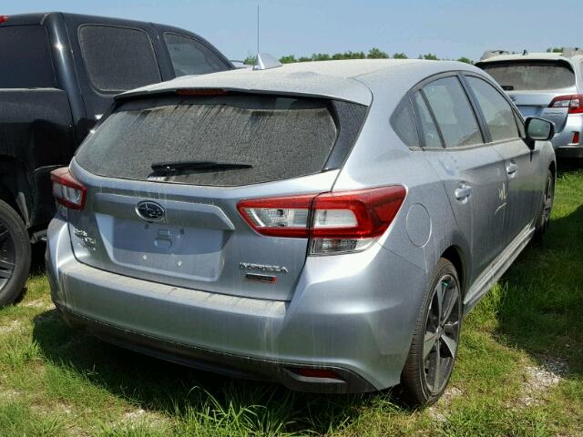 4S3GTAK60H3736086 - 2017 SUBARU IMPREZA SP SILVER photo 4