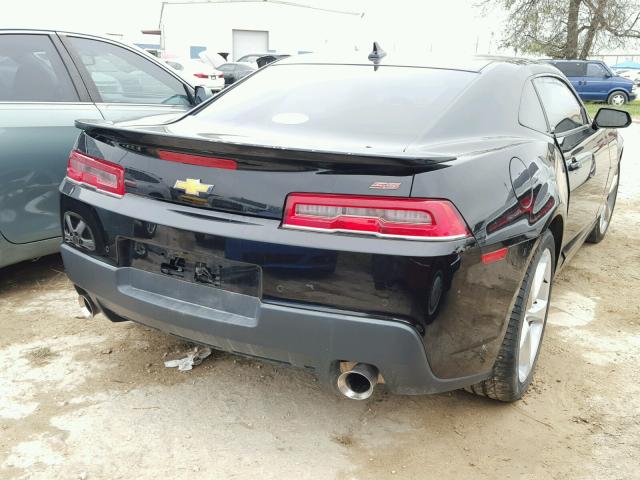 2G1FK1EJ0F9219415 - 2015 CHEVROLET CAMARO BLACK photo 4