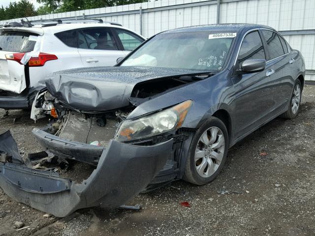 1HGCP36838A005921 - 2008 HONDA ACCORD EXL GRAY photo 2