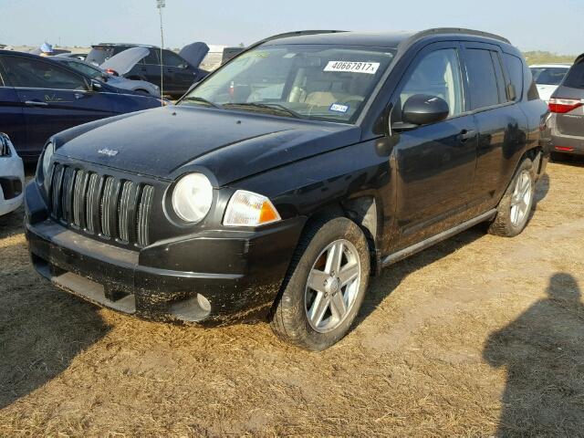 1J8FF47W27D166252 - 2007 JEEP COMPASS BLACK photo 2