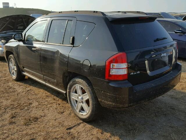 1J8FF47W27D166252 - 2007 JEEP COMPASS BLACK photo 3