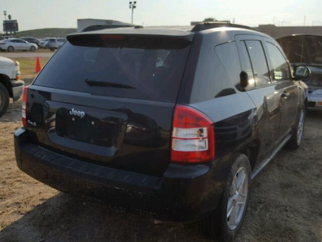 1J8FF47W27D166252 - 2007 JEEP COMPASS BLACK photo 4