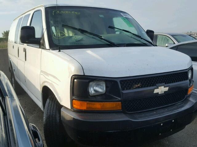 1GCGG25C391137787 - 2009 CHEVROLET EXPRESS G2 WHITE photo 1