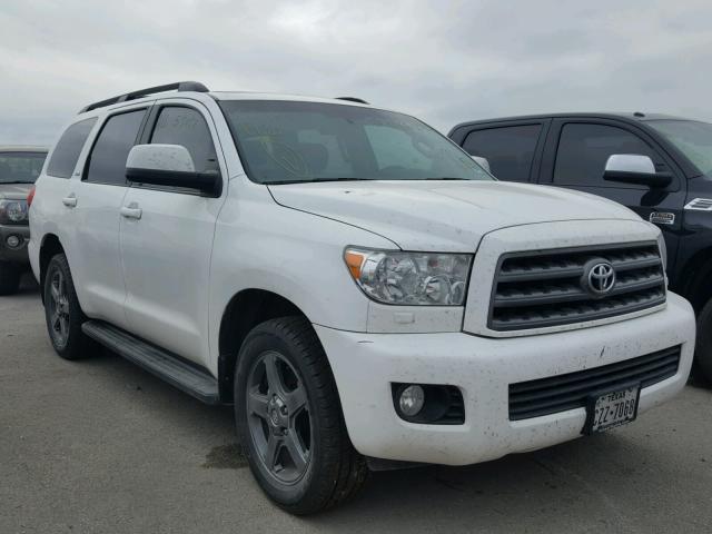 5TDZY5G17ES051771 - 2014 TOYOTA SEQUOIA SR WHITE photo 1