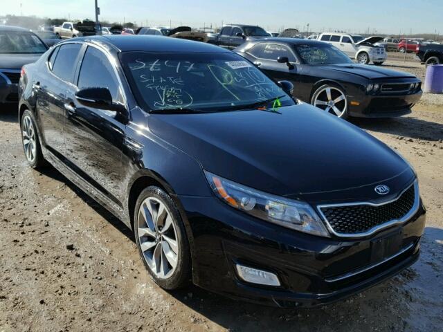 5XXGR4A77EG310949 - 2014 KIA OPTIMA BLACK photo 1