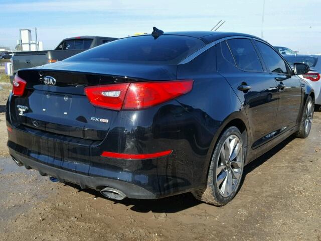 5XXGR4A77EG310949 - 2014 KIA OPTIMA BLACK photo 4