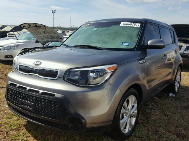 KNDJP3A54F7215635 - 2015 KIA SOUL GRAY photo 2