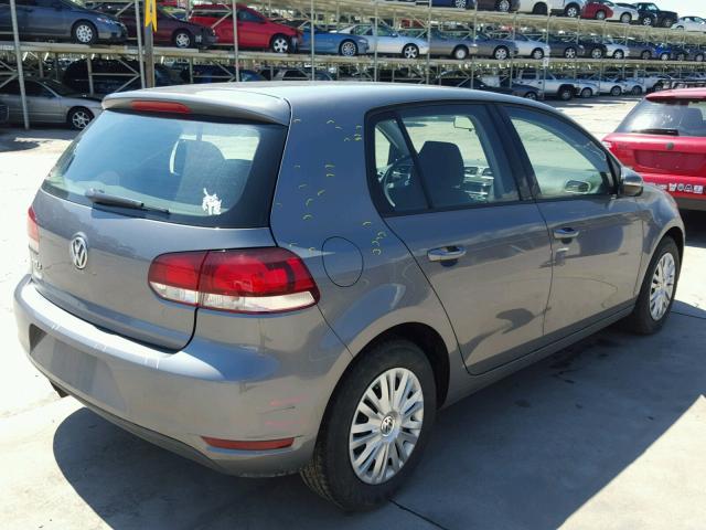 WVWDB7AJXDW141592 - 2013 VOLKSWAGEN GOLF GRAY photo 4