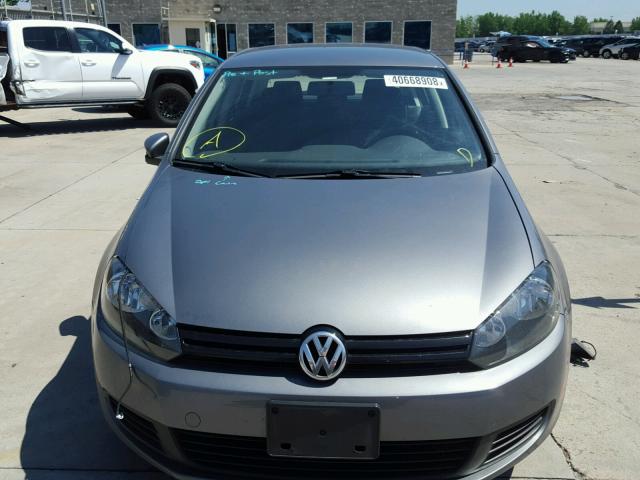 WVWDB7AJXDW141592 - 2013 VOLKSWAGEN GOLF GRAY photo 9