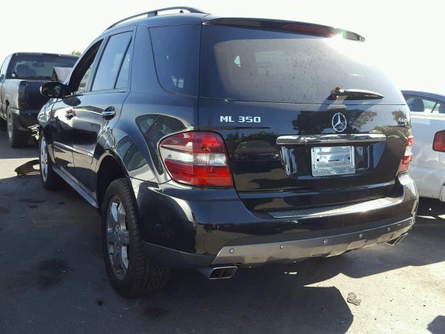 4JGBB86E08A355868 - 2008 MERCEDES-BENZ ML 350 BLACK photo 3