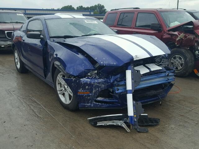 1ZVBP8AM2E5276871 - 2014 FORD MUSTANG BLUE photo 1