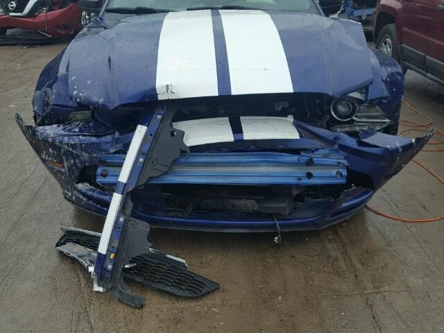 1ZVBP8AM2E5276871 - 2014 FORD MUSTANG BLUE photo 9