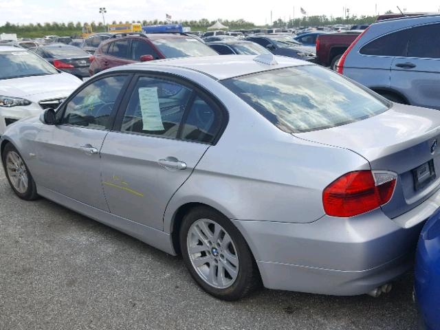 WBAVB13516PT05680 - 2006 BMW 325 I SILVER photo 3