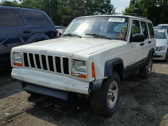 1J4FF48S81L576550 - 2001 JEEP CHEROKEE S WHITE photo 2