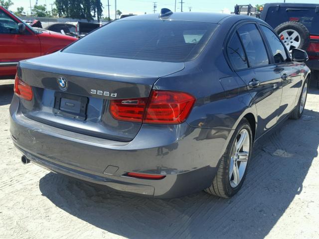 WBA3D3C56EK154876 - 2014 BMW 328 D GRAY photo 4