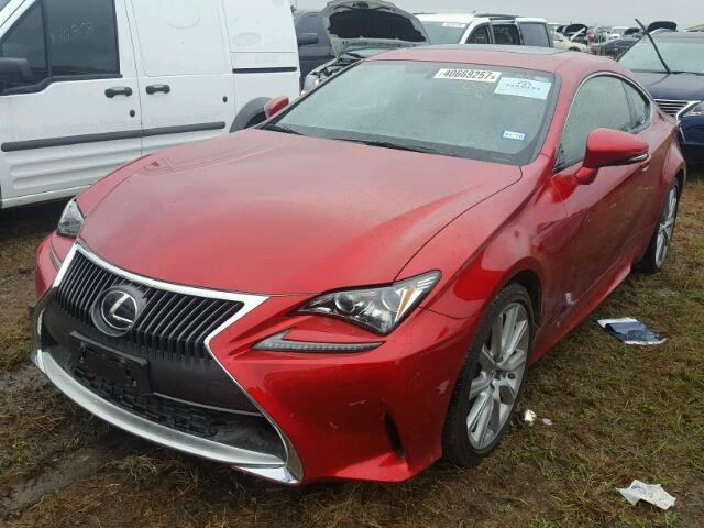 JTHHE5BC5F5008226 - 2015 LEXUS RC RED photo 2