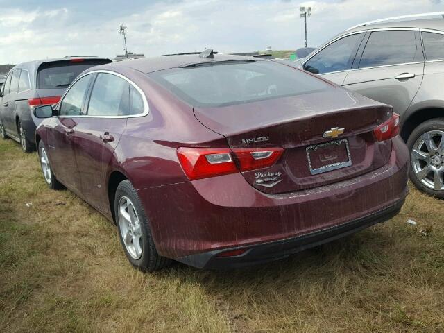 1G1ZB5STXGF208828 - 2016 CHEVROLET MALIBU LS BURGUNDY photo 3