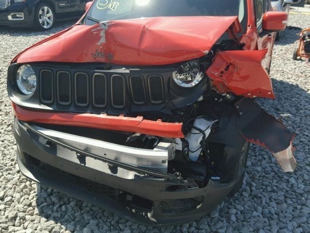 ZACCJABTXGPC97340 - 2016 JEEP RENEGADE L ORANGE photo 9