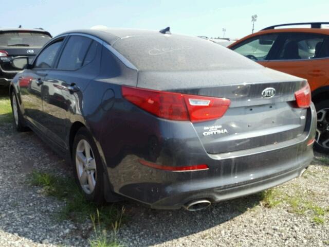 KNAGM4A70F5641227 - 2015 KIA OPTIMA LX BLACK photo 3