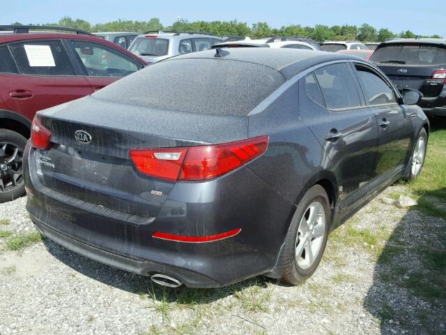 KNAGM4A70F5641227 - 2015 KIA OPTIMA LX BLACK photo 4