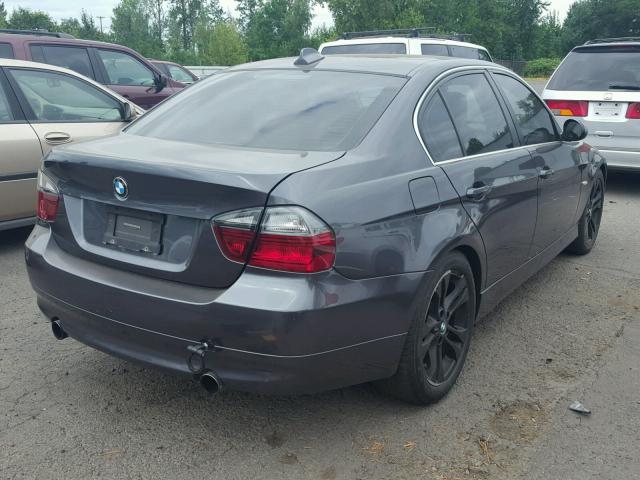 WBAVD53508A284196 - 2008 BMW 335 XI BLACK photo 4