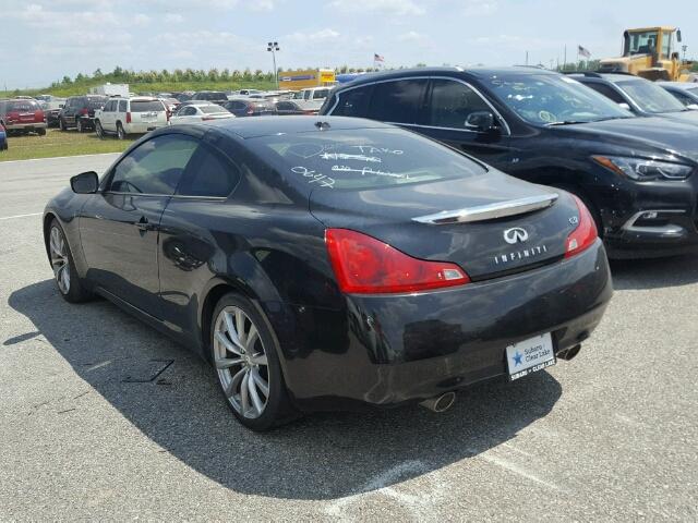 JNKCV64E48M130647 - 2008 INFINITI G37 BASE BLACK photo 3