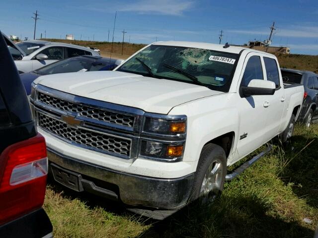 3GCPCRECXEG451713 - 2014 CHEVROLET SILVERADO WHITE photo 2