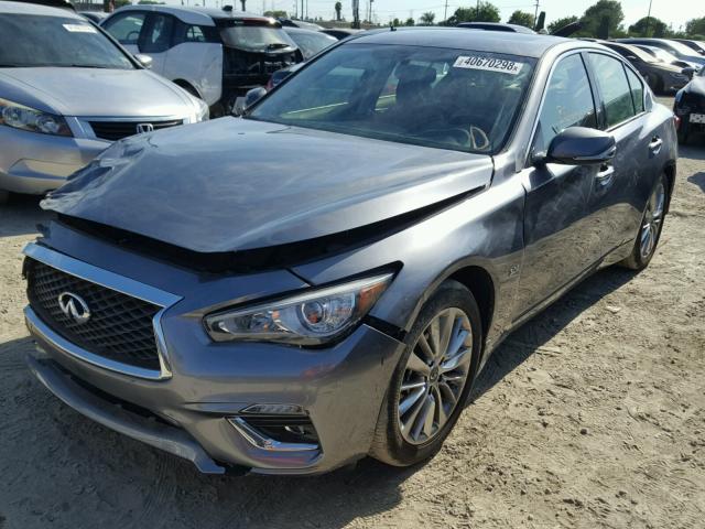 JN1EV7AP8JM359458 - 2018 INFINITI Q50 LUXE CHARCOAL photo 2