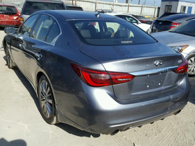 JN1EV7AP8JM359458 - 2018 INFINITI Q50 LUXE CHARCOAL photo 3