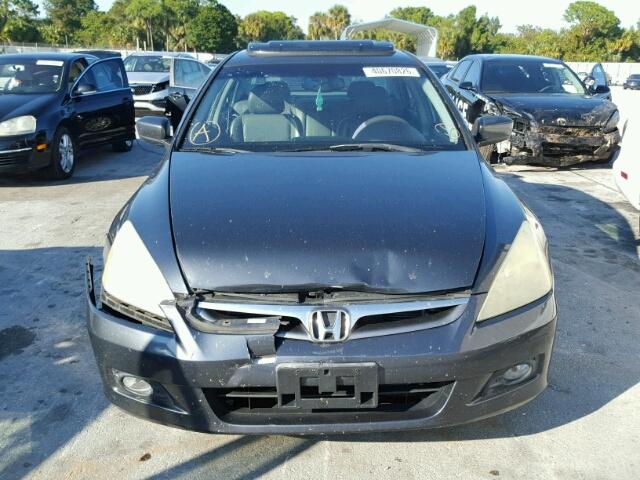 1HGCM66526A020424 - 2006 HONDA ACCORD EX GRAY photo 10