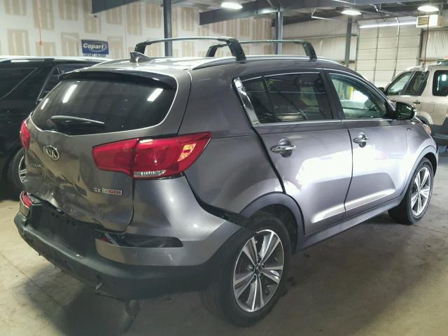 KNDPCCA69E7658912 - 2014 KIA SPORTAGE S GRAY photo 4