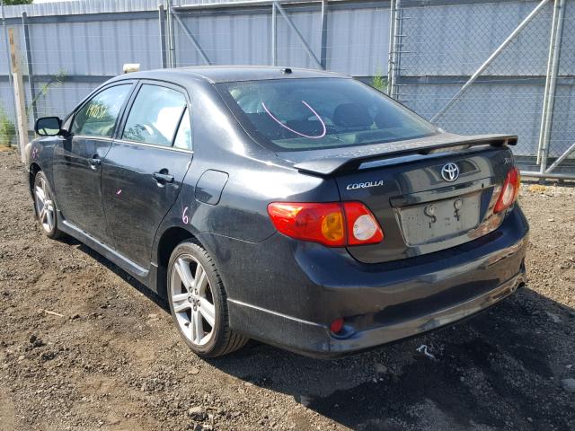 1NXBE40E19Z127743 - 2009 TOYOTA COROLLA XR 黑色 照片 3